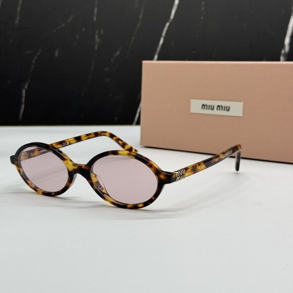 NEW MIU MIU MU04ZS 14L4I0 SUNGLASSES HAVANA WOMEN MU 04ZS, SMU 04Z main image 4